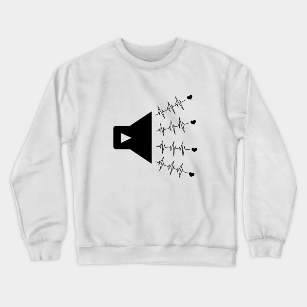 Music beats Crewneck Sweatshirt by DarkoRikalo86